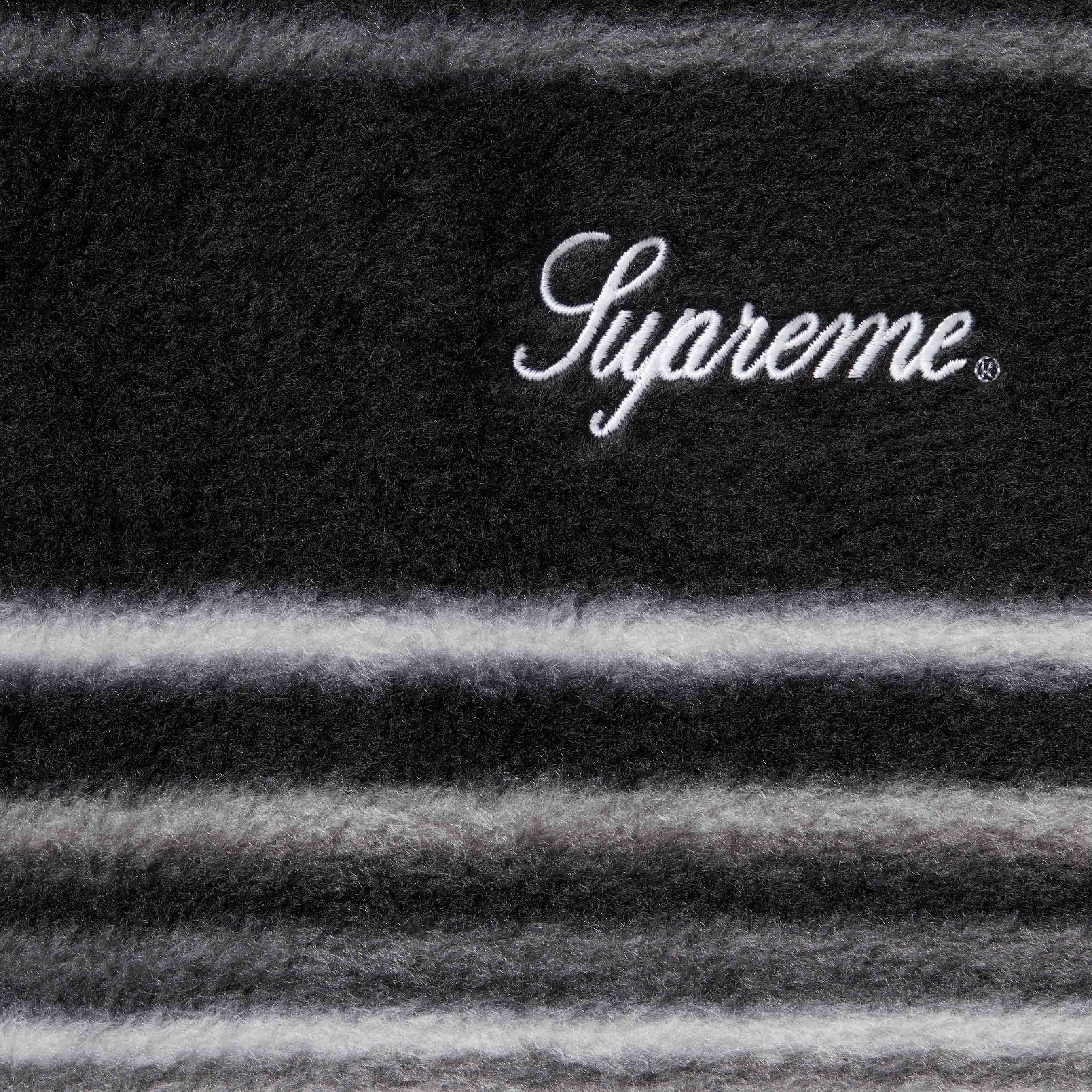 Stripe Zip Up Fleece Jacket view 2